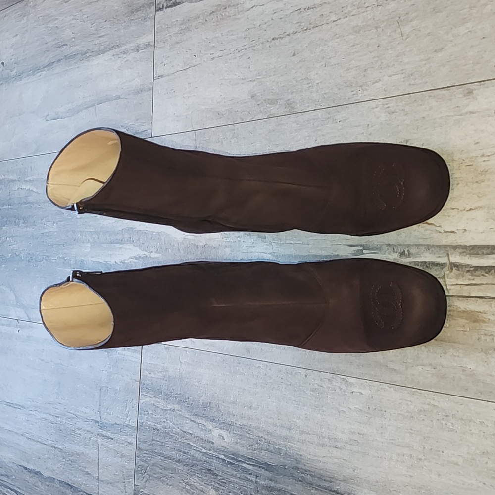 CHANEL Suede Boots